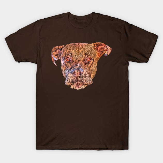 Bullmastiff Face T-Shirt by DoggyStyles